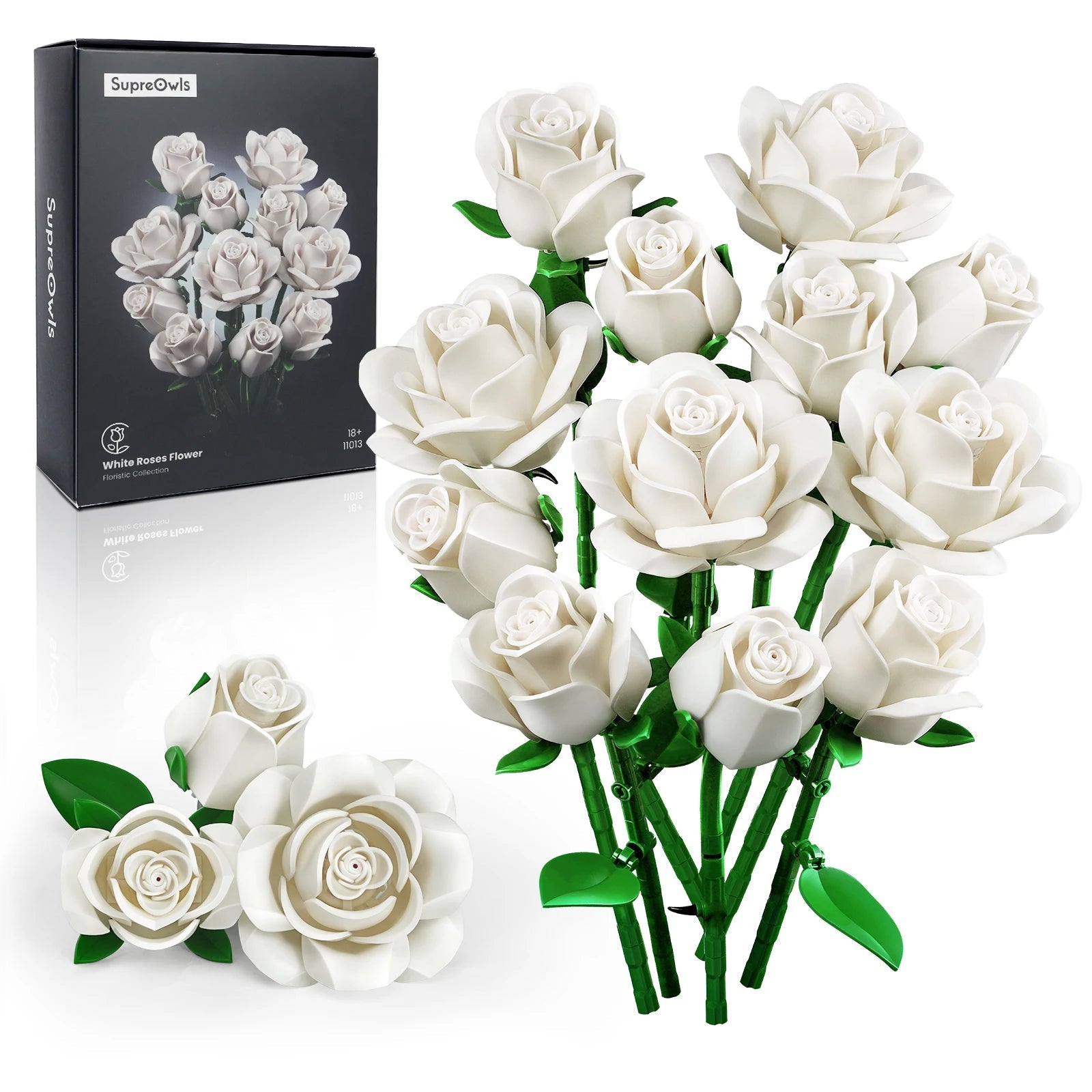 Floral Bricks Building Set - Perfect Gift for Adults! - silverfoxgoods